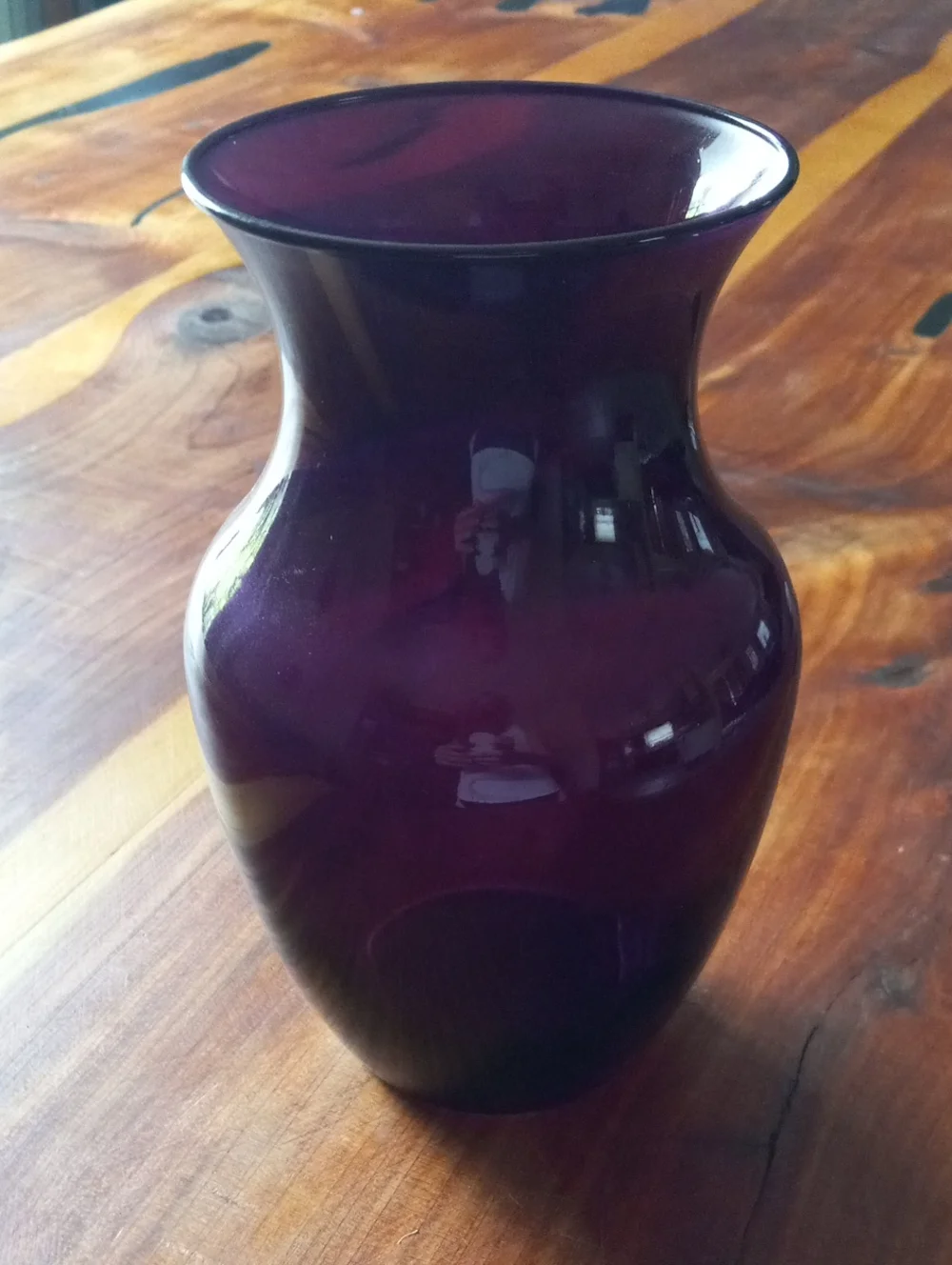 Purple Glass Vase - Unbranded Elegant Home Accent